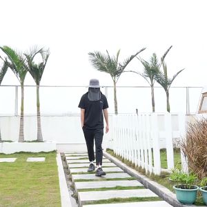 (SG Seller) Summer Sun Hat UV Protection Outdoor Hunting Fishing Cap for Men Women Hiking Camping Visor Bucket Hat Removable Fisherman Hat