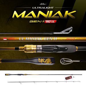 joran GETSU UL MANIAK rainbow 2-6lb 198cm 210cm solid carbon gen 2 3-7lb spinning/ bait casting