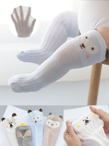 ถุงเท้าเด็กผ้าฝ้ายยาวบางไม่รัดขา ป้องกันยุงสำหรับฤดูใบไม้ผลิและฤดูใบไม้ร่วง เหมาะกับทารกแรกเกิดและเด็กเล็ก