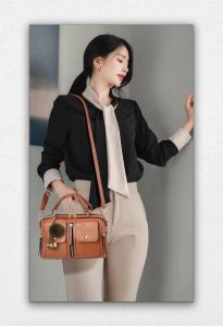 Korean Trendy PU Soft Leather Extra Large Capacity Handbag Shoulder Bag Crossbody Bag Women’s Bag