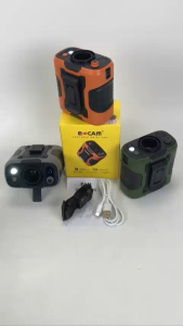 TECHZONE Outdoor Portable Waist Fan Hanging Neck Fan with Power Bank LED Lighting for Sports Courier Outdoor Working