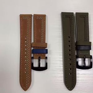 20 22mm Leather Strap For Amazfit T-Rex 3 Pro/Balance/Active Square Bracelet For Amazfit GTR GTS 4 3 2 2e 47mm Belt Accessories
