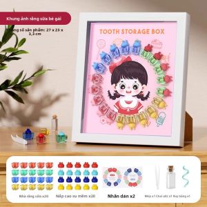 Hộp Lưu Trữ Răng Sữa Cho Bé Trai Và Bé Gái Hộp Lưu Trữ Răng Vĩnh Viễn Khung Ảnh Kỷ Niệm Hộp Lưu Trữ Răng Thay Thế Thương Hiệu Hạt Dẻ