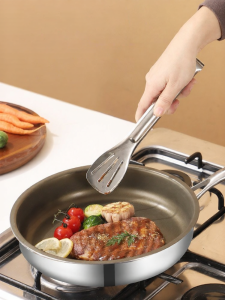 YANXING | Thickened Non-coated 316 Stainless Steel Frying Pan
