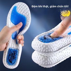 XIANZHAO | Miếng lót giày thể thao nam nữ cao su đàn hồi cao thấm hút mồ hôi thoáng khí cho khóa huấn luyện quân sự mùa hè