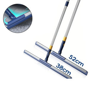 Portable Silicone Telescopic Scraper Mop Household Sweeping Floor Scraping Efficient Cleaning Toilet And Bathroom Brush