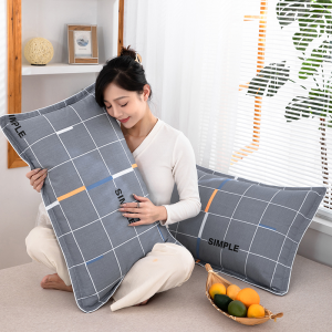 New 100% Pure Cotton Pillowcases Home Use Full Cotton Pillow Covers 40x60 Pillow Core Inner Case 48cmx74cm Zip Closure Rectangular