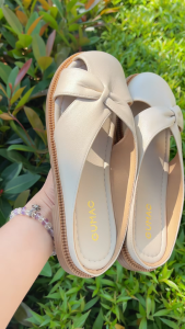 [MUA 2 GIẢM 70K] Giày Sục Nữ GUMAC Sục Da Cao Cấp Cách Điệu Hở Mũi Đế Bệt 2cm Thời Trang GG01079