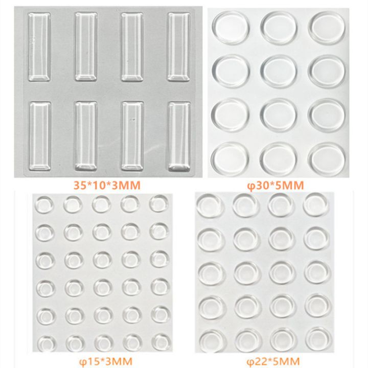 1 Sheet self adhesive Buffer Pads Silicone Door Stopper Bumpers