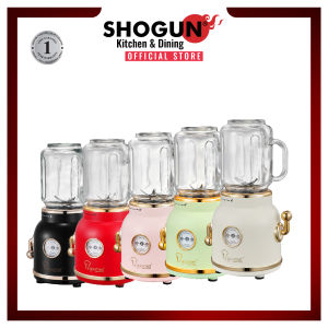 La gourmet Healthy Retro Juice Blender 0.6L - High Power 6 Stainless Steel Blade BPA Free Easy Clean