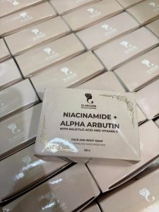 G Flawless Soap Niacinamide + Alpha Arbutin anti aging face and body soap porcelain skin anti acne/pimples