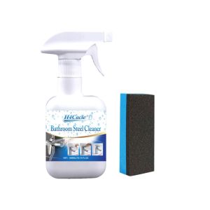 Bathroom Steel Cleaner Metal Polishing Toilet Glass Hard Water Spots Shine for Shower Tiles Mirror Faucet Stainless Rust Remover