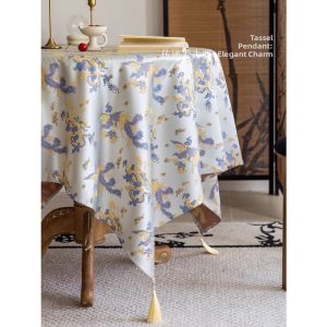 New Chinese Style Waterproof Heat-Resistant Tablecloth