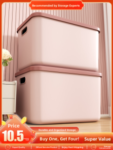 SIVASS | Large Capacity Storage Box for Clothes Toys Snacks Books With Lid
