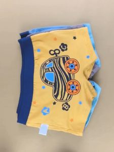 กางเกงใน4ชิ้น/ล็อตชุดชั้นในผ้าฝ้ายสำหรับเด็กผู้ชายระบายอากาศได้3-14ปีกางเกงในเด็กลายการ์ตูนบ็อกเซอร์สั้น