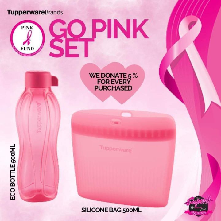 Tupperware Go Pink Set | Lazada