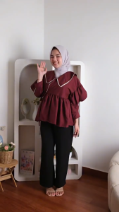 UNIKDANMURAHH - LINKA BLOUSE BAJU ATASAN BLOUSE WANITA