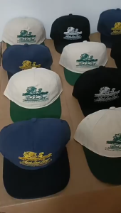 【COD】American Retro Peaked Hat Womens Korean-Style Soft Top Letter Embroidery Baseball Cap Men.