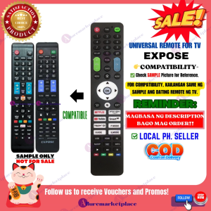EXPOSE SMART TV Remote Control Universal [**Mag Basa B4 Umorder**] Ready to USE UNIVERSAL REMOTE for EXPOSE ANDROID TV REMOTE EXPOSE