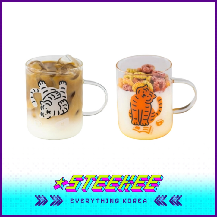MUZIK TIGER Heat Resistant Glass Mug Cup with Box 300ml Present Gift by