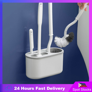 Greensindoor 3 In 1 Toilet Brush Cleaner Set Wall-mounted Toilet Brush With Long Handle Toilet Cleaner Brush With Holder