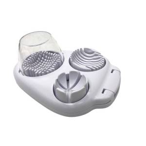 Crafty Egg Slicer for Hard Boiled Eggs - 3 Slice Modes Egg Cutter Heavy Duty Stainless Steel Dicer - Kitchen Chopper Tool