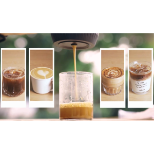 iCafilas Nanopresso Mesin Espresso Mini 2in1 Portable Coffee Maker Electric 80ml Kompatibel Kapsul & Kopi Bubuk