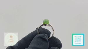SG LOCAL - Authentic Hetian Jade 925 Silver Ring 和田玉碧玉925银戒子