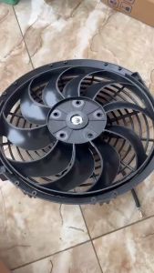 Quạt dàn nóng 30cm 12in cánh cong hàng l1 cao cấp 12v hoặc 24v quạt chế siêu gió lắp ô tô