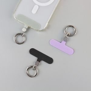 Universal Rotatable Titanium Colored Mobile Phone Holder Ring Lanyard Clip Alloy Phone Stand Mobile Phone Accessories