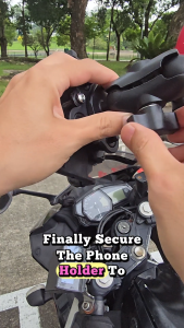 T2P BSDDP Motorcycle Phone Holder Shock Absorbing 8 Claws Fixed Mechanical Locking Phone Navigation