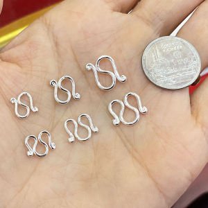 ตะขอเงินแท้ 92.5% ตะขอสร้อย ตะขอตัวเอ็ม ตะขอตัวเอ็น ตะขอสร้อยเงิน