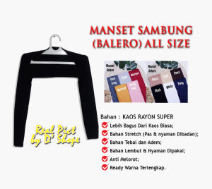 Manset Tangan Sambung Bahan Kaos Stretch Anti Melorot Balero Bolero Mangset Dalaman Inner Iner