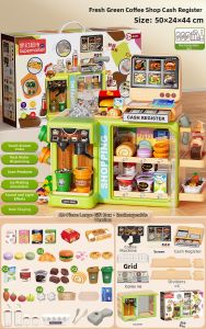 BEI JESS | Girls Role Play Toy Mini Supermarket Simulation Food Model