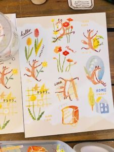 New Arrival Fox Design Scrapbooking Tape Cute Little Fox Lucky Pet Tape And Paper Tape from Taiwan Hello Studio