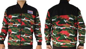 JAKET BOMBER KOMBINASI LASKAR MERAH PUTIH