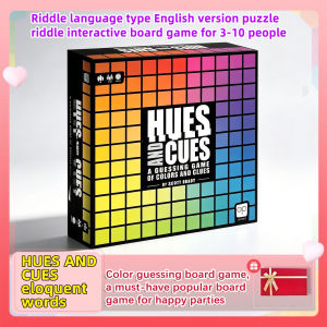 HUES AND CUES color guessing board game a must-have popular board game for happy parties 480 color word puzzles puzzle riddle interactive board game for 3-10 players