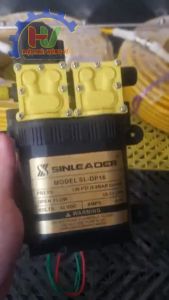 Máy Bơm Đôi SINLEADER 12V DC phun sương (DP-16). Dùng lắp cho bộ phun sương tưới cây. Bảo hành 12 tháng