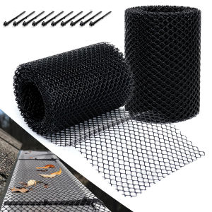Plastic Mesh Gutter Protector Shelter Leaf Residue Prevent Leaves Or Debris Clogged Water Pipes For Gutter Downspout And Drain