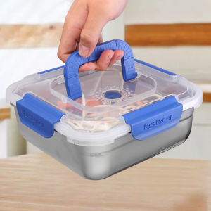 2500ml dung tích lớn con dấu ăn trưa hộp wiht nắp cho Xa lát trái cây hộp đựng thức ăn Cắm Trại Dã ngoại Hộp nhà bếp và tủ lạnh Tổ Chức Công cụ