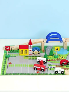 Malaysia Stock DIY Wooden Railway Car Train Track Kids Toy R705 toys gifts children