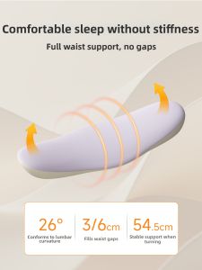Sleep Support Lumbar Pillow For Herniated Disc and Muscle Strain