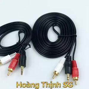 Dây loa 1 ra 2 dây 1 đầu 3.5mm ra 2 đàu AV hoa sen 1.5m - 3m hàng loại tốt