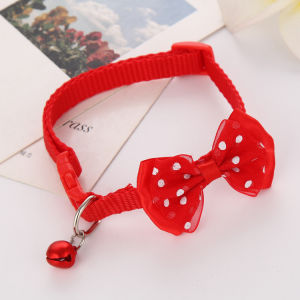Adorable Butterfly Knot Pet Collar for Cats And Dogs Bell Equipped Small Teddy Puppy Neck Ring Dog Leash Cat Necklace