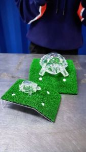 บันไดเต่าจำลอง อุปกรณ์สำหรับตู้ปลาเต่า บันไดหญ้าเทียมสำหรับเต่า แพลตฟอร์มสำหรับอาบแดดสำหรับสัตว์เลื้อยคลาน