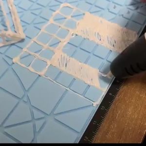 Silicone 3D Printing Pad for Children DIY 3D Printing Pen Soft Silicone Design Pad with 2 Silicone Finger Cover Templates