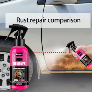 Iron Remover Spray - 120ML Efficient Rust Elimination for Car Paint & Wheels Easy Apply Luster Restoration Solution