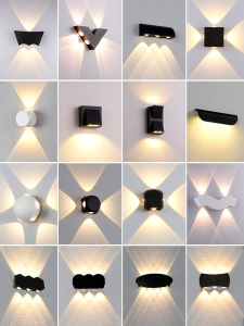 Modern Minimalist LED Wall Lamp Waterproof Entrance Courtyard Decorative Lighting Bedroom Living Room Hallway Kitchen Bathroom