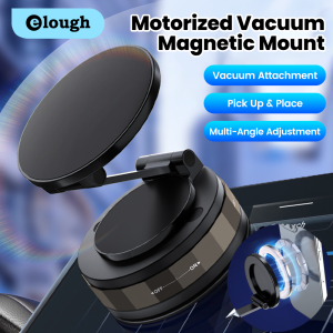 Elough Vacuum Double Side Magnetic Suction Cup Holder Foldable Kitchen Lazy Phone Bracket For iPhone Android Smartphone