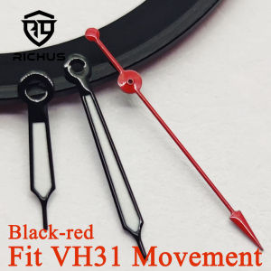 RICHUS VH31 Watch Hands Silver/Black/White/Silver Yellow Watch Hands Green Luminous Fit VH31 Quartz Movement